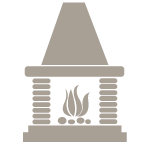 salón chimenea